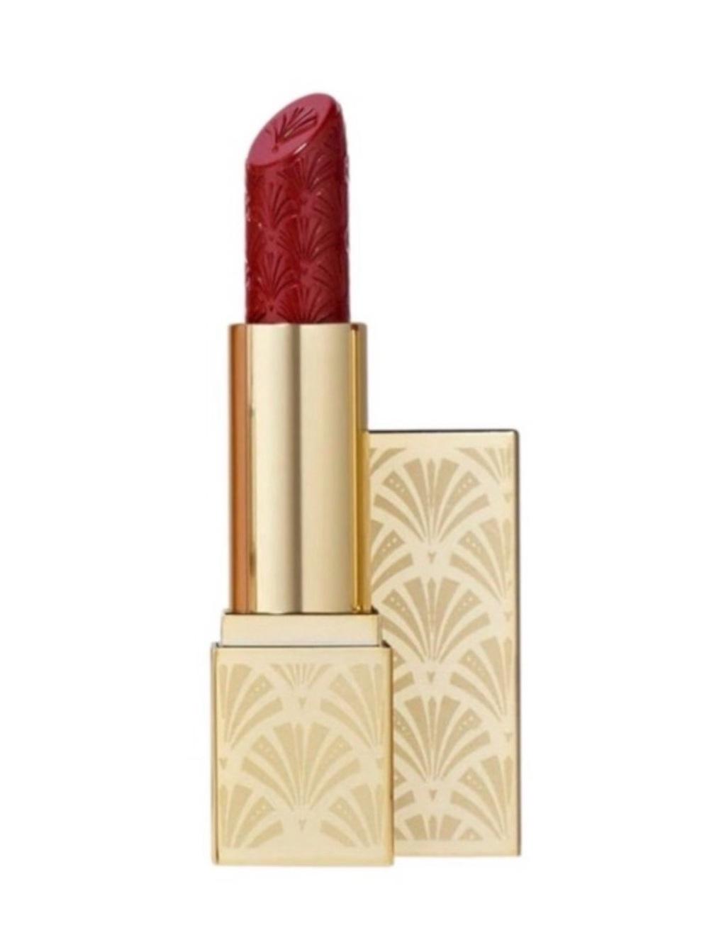 Estée Lauder Red Velvet Lipstick in Decorative Gold Tube new